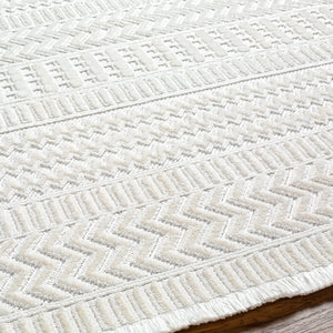 Broadway BWY-2303 9'2" x 12' Machine Woven Rug BWY2303-9212  White Surya