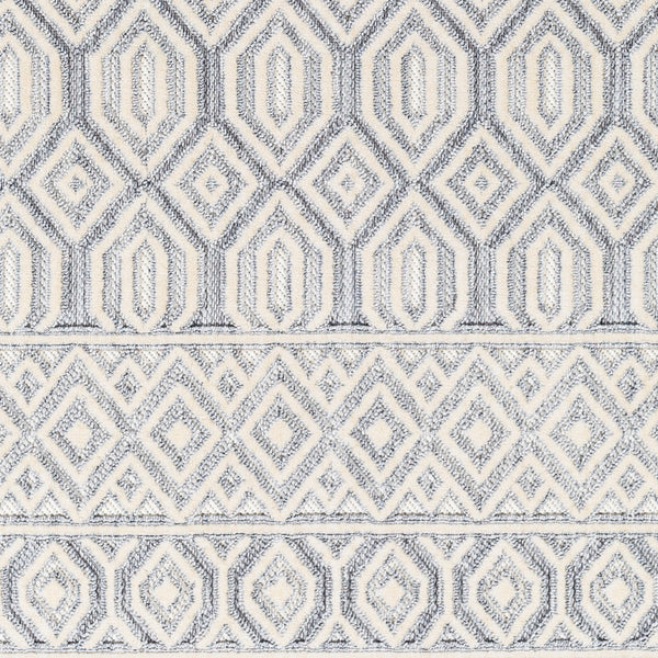 Broadway BWY-2304 9'2" x 12' Machine Woven Rug BWY2304-9212  White, Denim Surya