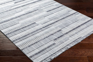 Broadway BWY-2305 9'2" x 12' Machine Woven Rug BWY2305-9212  White, Denim, Ink Blue Surya