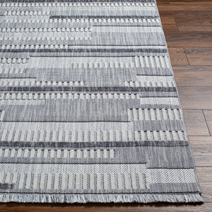 Broadway BWY-2305 9'2" x 12' Machine Woven Rug BWY2305-9212  White, Denim, Ink Blue Surya