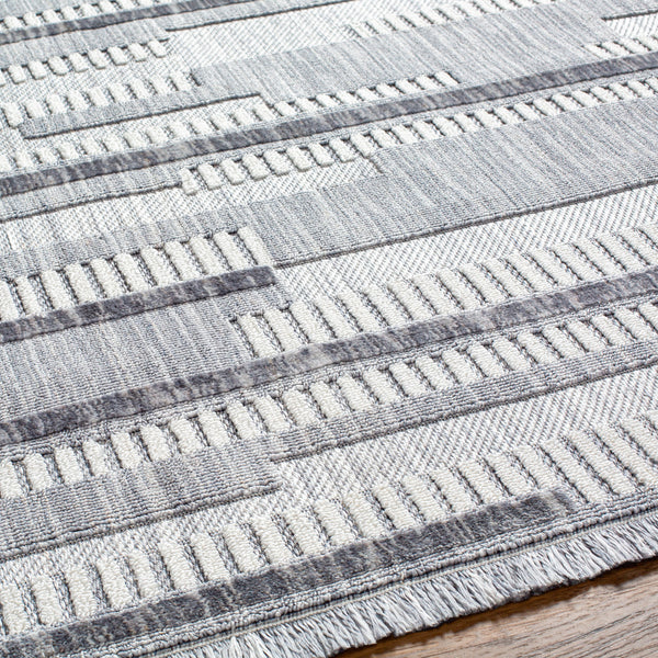 Broadway BWY-2305 9'2" x 12' Machine Woven Rug BWY2305-9212  White, Denim, Ink Blue Surya