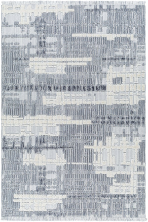 Broadway BWY-2306 9'2" x 12' Machine Woven Rug BWY2306-9212  White, Denim, Ink Blue Surya