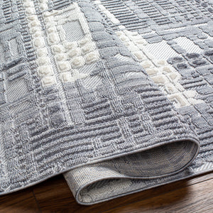 Broadway BWY-2306 9'2" x 12' Machine Woven Rug BWY2306-9212  White, Denim, Ink Blue Surya