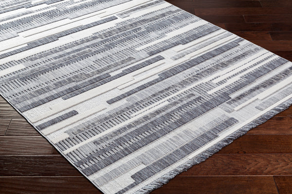 Broadway BWY-2307 9'2" x 12' Machine Woven Rug BWY2307-9212  White, Denim, Ink Blue Surya