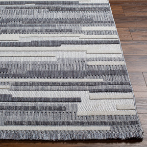 Broadway BWY-2307 9'2" x 12' Machine Woven Rug BWY2307-9212  White, Denim, Ink Blue Surya