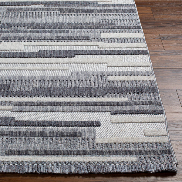 Broadway BWY-2307 9'2" x 12' Machine Woven Rug BWY2307-9212  White, Denim, Ink Blue Surya