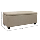 Parker House Parker Living Sleep Avery - Dune Storage Bench Dune Natural 100% Polyester (W) BAVE-BENCH-DUN