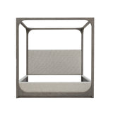 Scott Living Home Griffith California King Canopy Bed Gray with Light Wood Finish P367-BR-K6 Pulaski Furniture