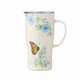 Lenox Butterfly Meadow Blue Flowers Stainless Steel Car Coffee Mug NO COLOR METAL 895735