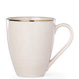 Trianna Blush Mug - Elegant Porcelain with Gold Trim, 12oz, Dishwasher Safe