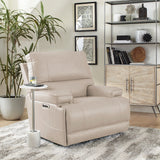 Parker House Whitman - Verona Linen - Powered By Freemotion Power Reclining Sofa And Two Recliners Beige Top Grain Leather With Match (X) Mwhi-311ph-p25-vli