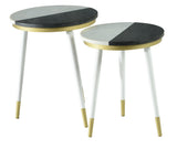 Steve Silver Taj 2-Pack Marble Top Side Tables TJ2000