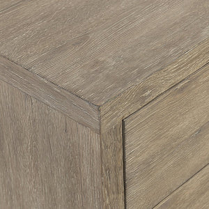 Bernhardt Bernhardt Tribeca Nightstand Aurum Oak With Textured Steel Sled Base, Soft-Close Drawers & Usb Charging 333229