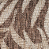 Nourison Garden Oasis GOA01 Machine Made Power-loomed Borderless Design Indoor/Outdoor Tropical Outdoor Rug Mocha, Mocha 100% Polypropylene 99446959157