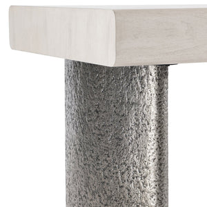 Bernhardt Bernhardt Sereno Desk In Lutra Walnut With Fuso Cast-Aluminum Legs, Soft-Close Drawer, Rustic Modern Elegance D29511