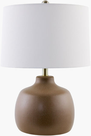 Livabliss Braxton Hand-painted Resin Table Lamp with Linen Shade for Industrial Rustic Decor BXT-002