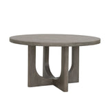 Scott Living Home Griffith Round Dining Table Gray with Light Wood Finish P367-DR-K1 Pulaski Furniture