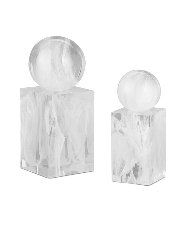 Nova White Objects - Set of 2