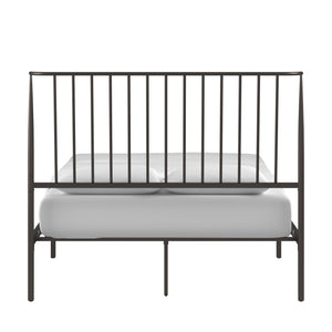 Homelegance By Top-Line Dante Metal Platform Bed with Curved Metal Headboard Dark Bronze Metal