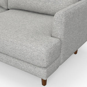 English Elm Livingston 76" Oversized Loveseat In Mist Grey - Eco-Friendly, Mid-Century Modern Comfort Sofa B136P159961