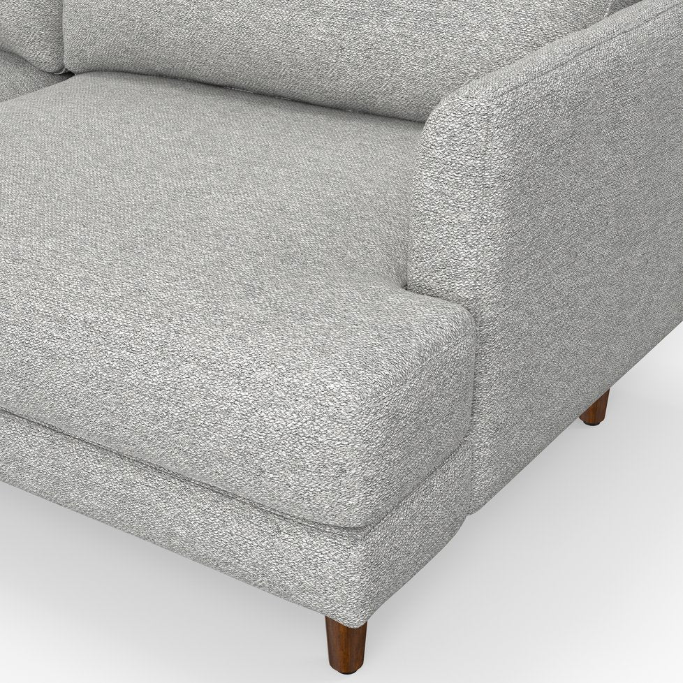 English Elm Livingston 90" Mid-Century Modern Sofa In Mist Grey - Oversized Comfort, Eco-Friendly Design, Seats 3 B136P159962