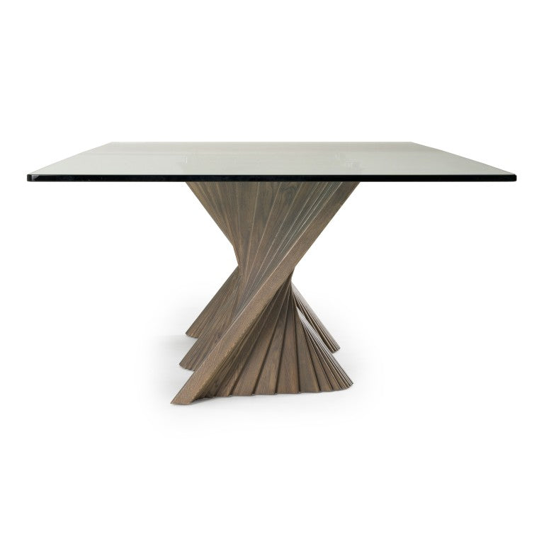 VIG Furniture Byer Contemporary Tempered Glass Dining Table With Grey Ash Base Seats 10 — Durable, Sleek Design VGCS-DT-21004-GRY