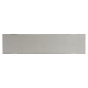 Bernhardt Bernhardt Rochelle Outdoor Console Table With Grc Quarry Top, Weathered Teak Base & Lower Shelf (68") K1831