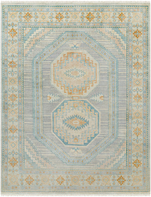 Bunyan BYN-2301 9' x 12' Handmade Rug BYN2301-912  Beige, Pale Blue, Light Brown, Light Slate, Light Sage Surya