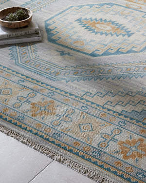 Bunyan BYN-2301 9' x 12' Handmade Rug BYN2301-912  Beige, Pale Blue, Light Brown, Light Slate, Light Sage Surya
