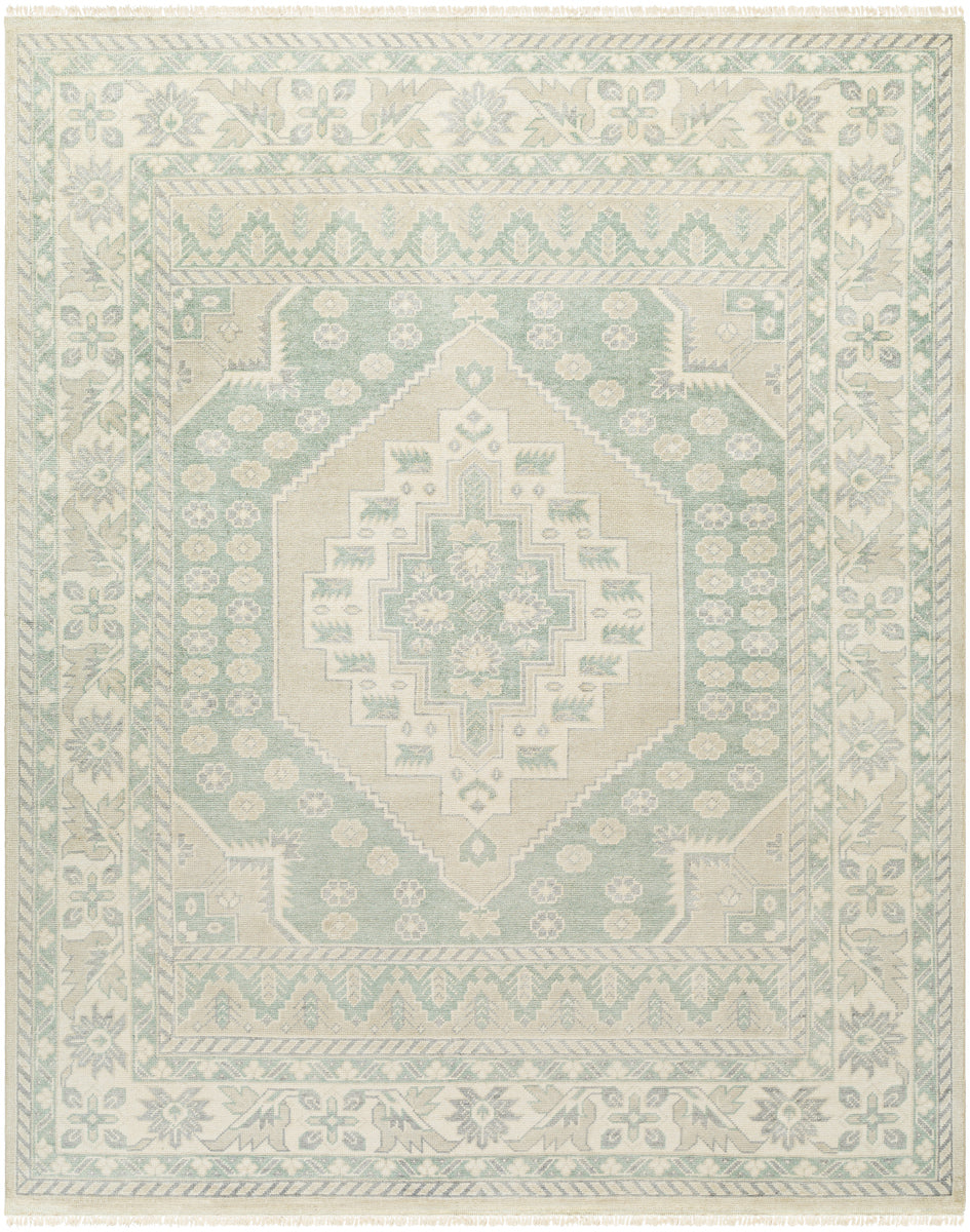 Bunyan BYN-2302 9' x 12' Handmade Rug BYN2302-912  Wheat, Seafoam Surya