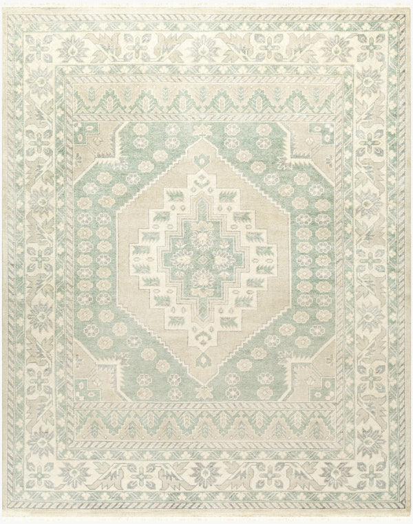 Surya Bunyan Handmade 2' X 3' Vintage-style Wool & Viscose Rug With Elegant Fringe Border For Homes Wheat Wool,Viscose Byn2302-23