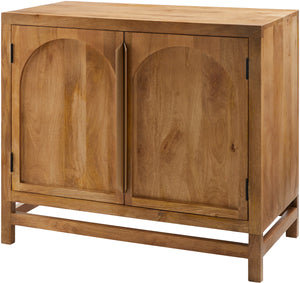 Byron BYO-001 32"H x 36"W x 16"D Cabinet BYO-001  Top: Brown; Base: Brown Surya