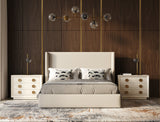 VIG Furniture Modrest Byrne - Modern Beige Fabric Bed VGEVVG713-C-01