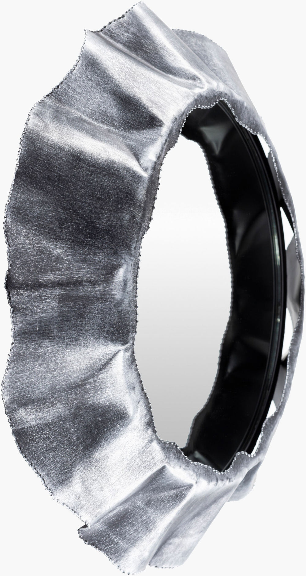 Surya Abyss Modern 21"H X 21"W Decorative Mirror - Elevate Your Space With Timeless Elegance Today! Frame, Black Iron Bys001-2121