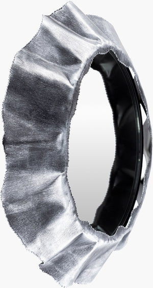 Surya Abyss Modern 21"H X 21"W Decorative Mirror - Elevate Your Space With Timeless Elegance Today! Frame, Black Iron Bys001-2121