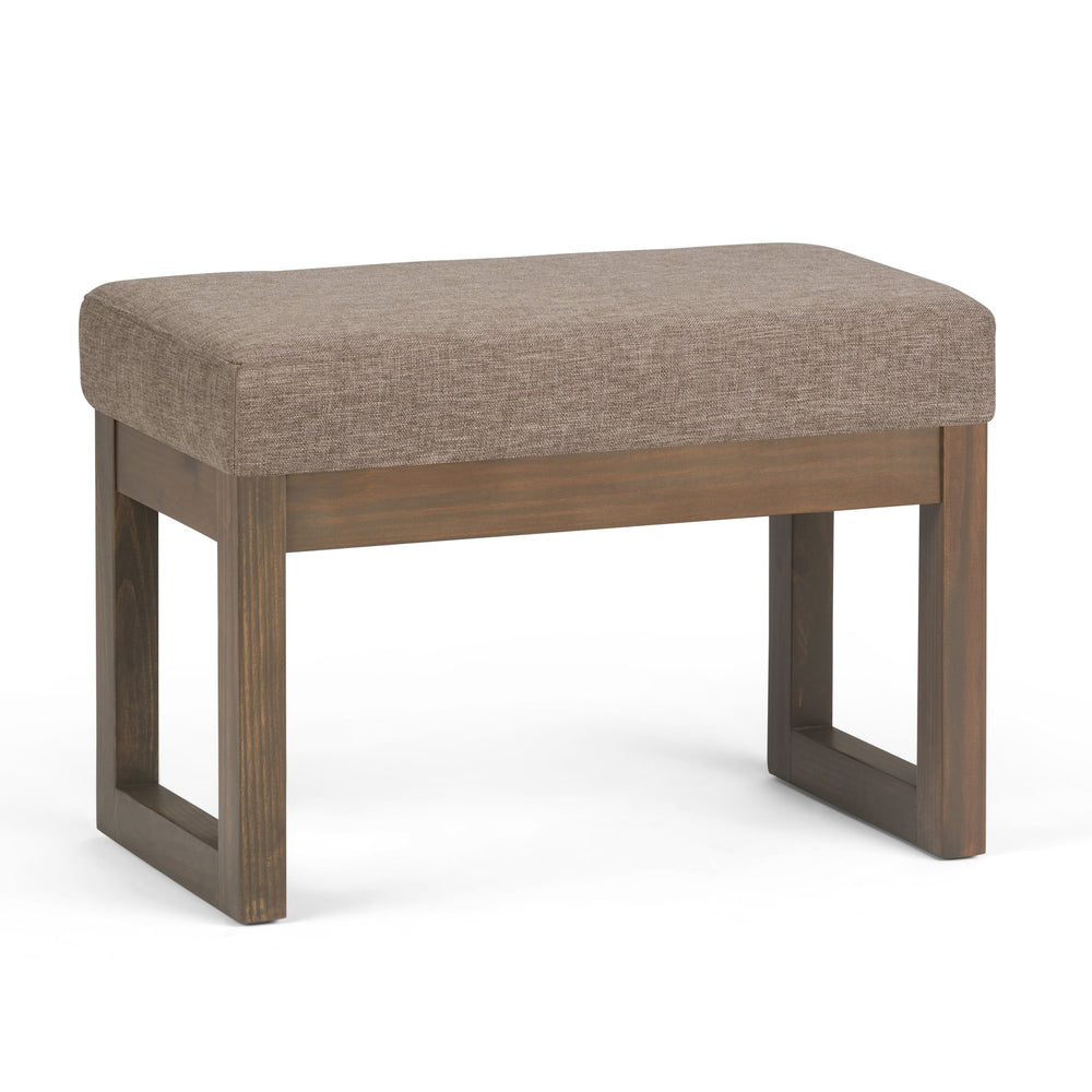 English Elm Milltown Small Ottoman Bench - Stylish Fawn Brown Footstool For Versatile Home Decor & Comfort B136P158199