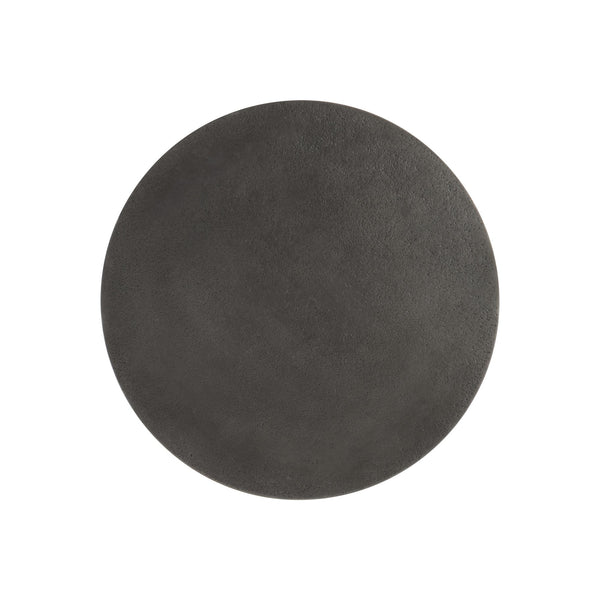 Bernhardt Bernhardt Sculptural Tribus Side Table In Graphite Cast Aluminum — Modern Accent Table 22"W X 23"H 321122