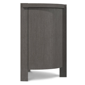 Bernhardt Bernhardt Prado Sideboard In Porcini Oak With Textured Graphite Doors, Soft-Close Storage & Sculptural Design 324131B