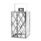 Christopher Knight Home® - Noble House - Ashuelot Outdoor 18" Modern Stainless Steel Lantern