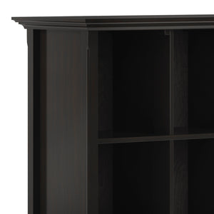 English Elm Amherst 12-Cube Storage Bookcase - Stylish Hickory Brown Solid Wood Organizer For Any Room B136P158349
