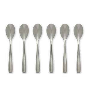 Lenox Hampton Forge AUSTIN SET OF 6 TEASPOONS Metallic, STAINLESS METAL 204A06TSCC