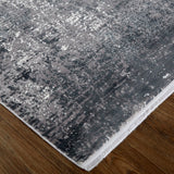 Feizy Rugs Cadiz Viscose/Acrylic Machine Made Casual Rug Gray/Black/Silver 13' x 20'