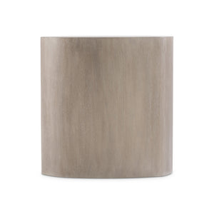 Bernhardt Bernhardt Weston Wire-Brushed Oak Side Table With Irregular Oval Top, Tawny Finish, Sculptural Accent 527127