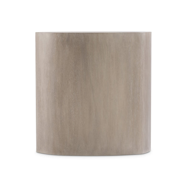 Bernhardt Bernhardt Weston Wire-Brushed Oak Side Table With Irregular Oval Top, Tawny Finish, Sculptural Accent 527127