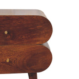 English Elm Solid Wood Bubble Chestnut Bedside