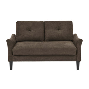 English Elm Tufted Button Back Loveseat with Tall Legs Mid Century Style for Living Spaces B2748P493721