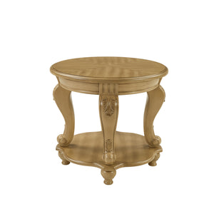 English Elm Living Room 3 Piece Coffee Table Set Oval Antique Floral Carved Wood Veneer W1202S00009