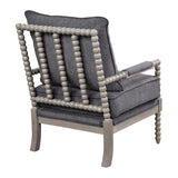 OSP Home Furnishings Abbott Chair Charcoal