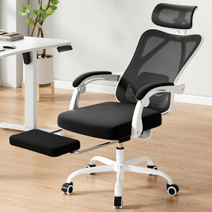 English Elm Ergonomic Office Chair With Footrest - Adjustable Mesh Desk Chair For Ultimate Comfort & Support T3623P380943