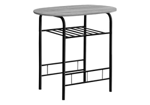 English Elm Dining Small 3-Piece Table Set for Apartments and Nooks — Easy-Clean Laminate Top, Space-Saving Chairs, Modern Design Grey 36 L x 24 W x 6 H B2710P218843